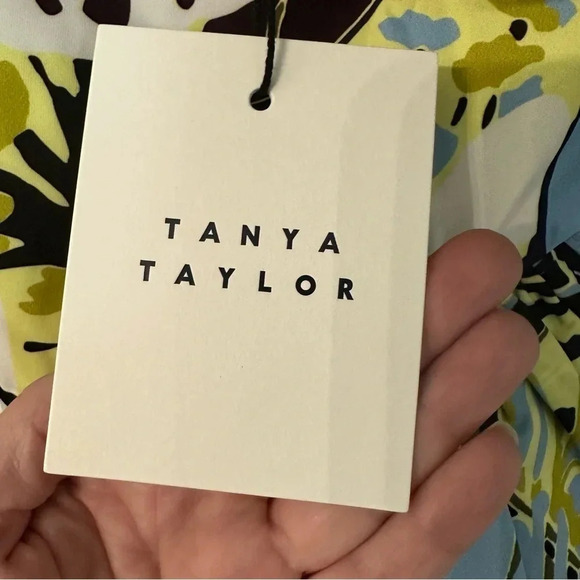 Tanya Taylor Claudette in Zest Multi Tie-Shoulder Ruffle Peplum Top Size 6 NWT - Picture 8 of 11